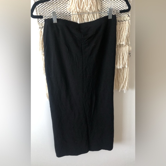 REFORMATION Rylan Knit 2 Piece SET TOP & SKIRT Size Medium Black Tencel - Picture 9 of 10